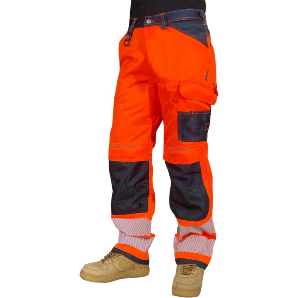 Multifunctionele werkbroek met reflecterende strepen