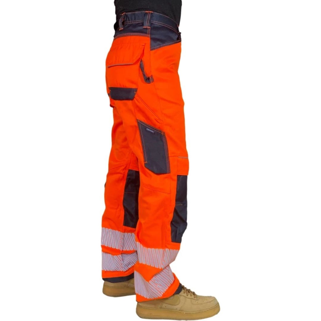 Multifunctionele werkbroek met reflecterende strepen