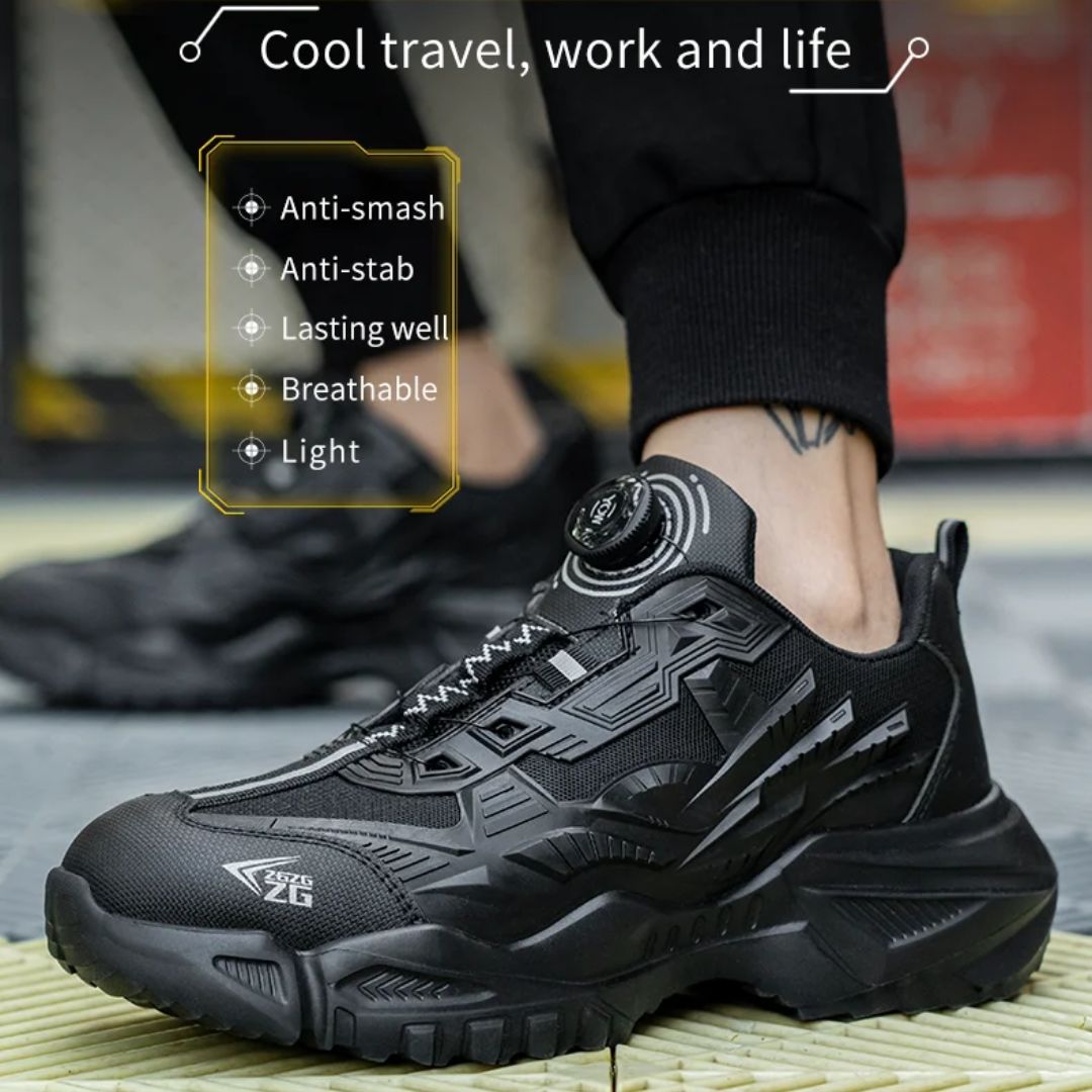 Prikbestendige veiligheidswerksneakers met teenbescherming — afbeelding 12