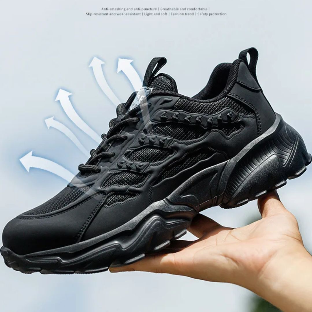 Onverwoestbare werksneakers met stalen neus – anti-plet en prikbestendig