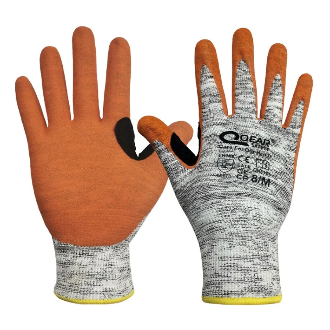 Beschermende werkhandschoenen met nitrilcoating en antislip
