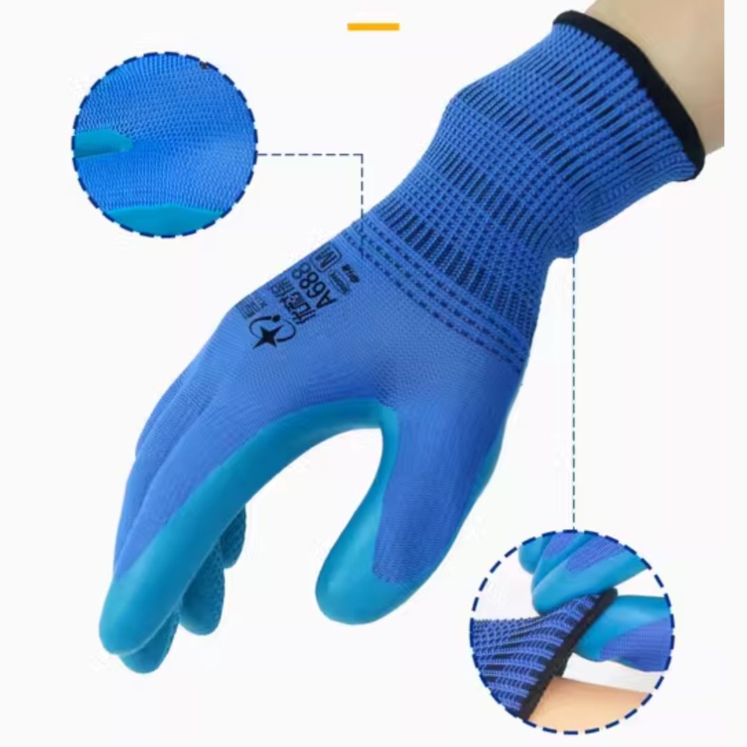 Werkhandschoenen met antislipgrip en snijbestendige uitvoering