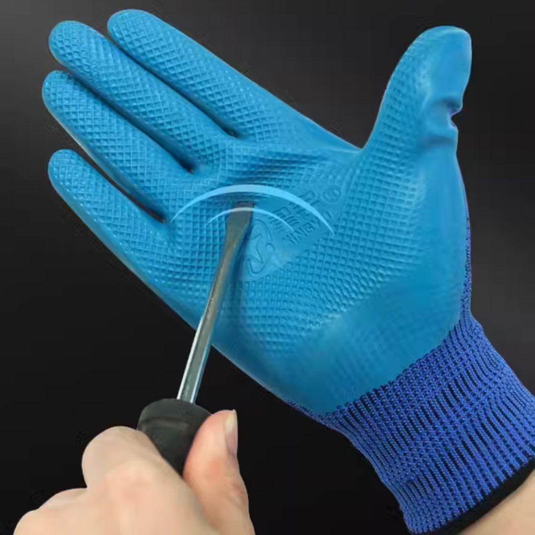 Werkhandschoenen met antislipgrip en snijbestendige uitvoering