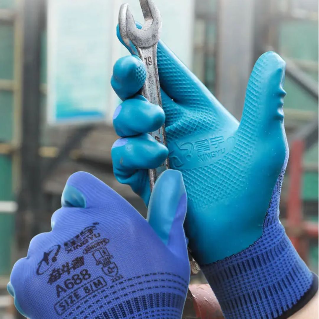 Werkhandschoenen met antislipgrip en snijbestendige uitvoering