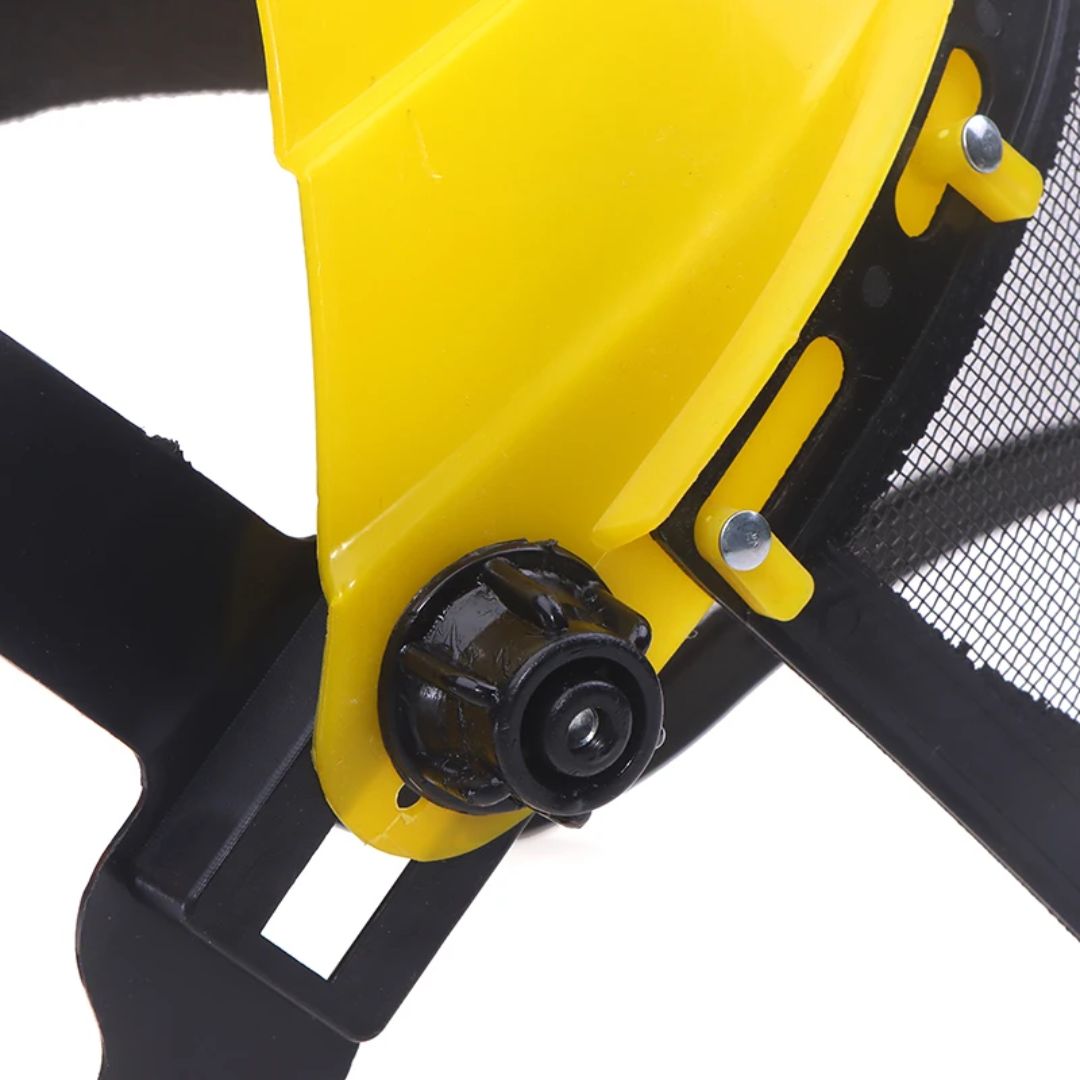 Veiligheidshelm met volledig gaasgezichtsmasker