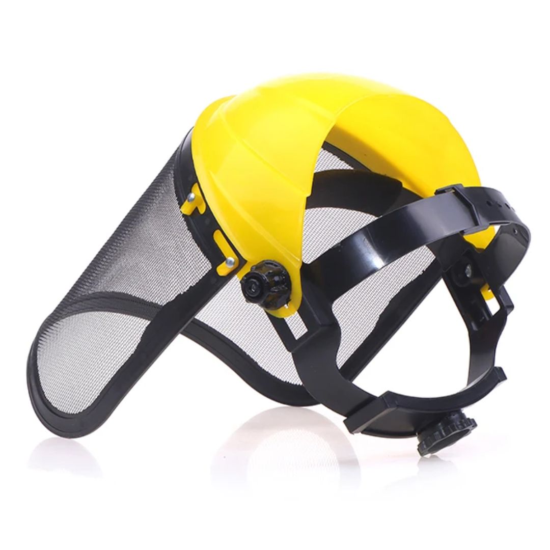 Veiligheidshelm met volledig gaasgezichtsmasker