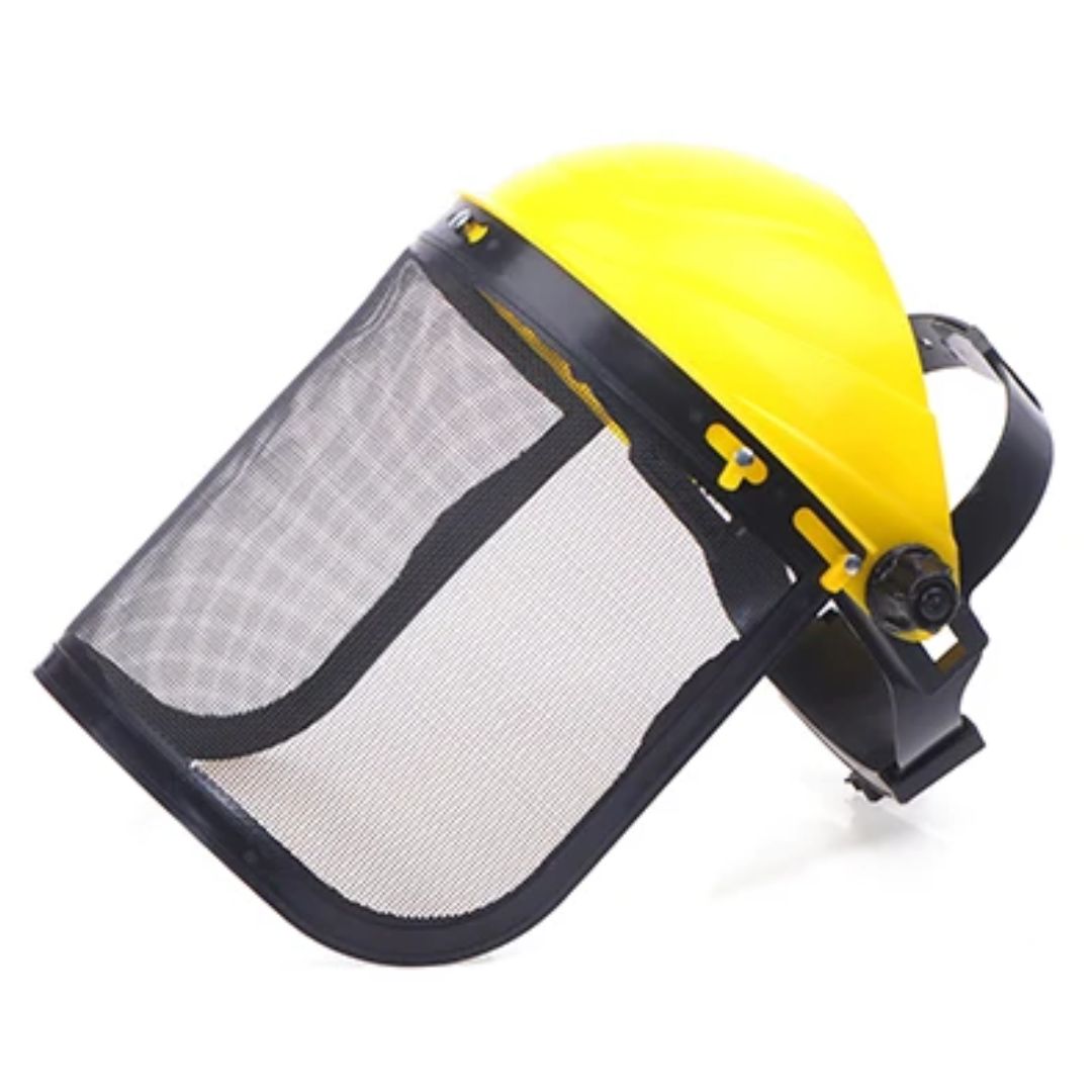 Veiligheidshelm met volledig gaasgezichtsmasker
