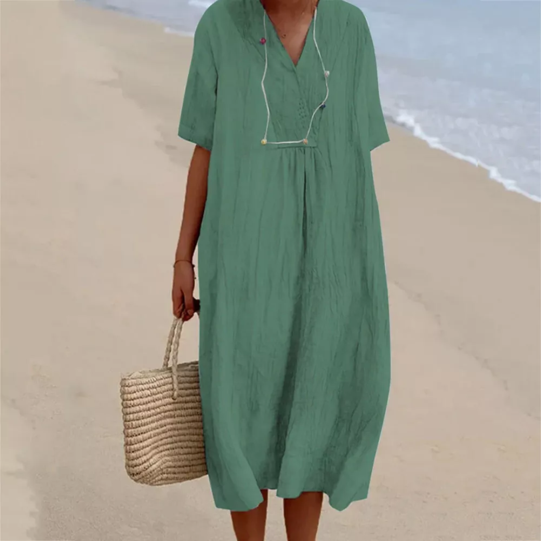Casual losse zomerjurk