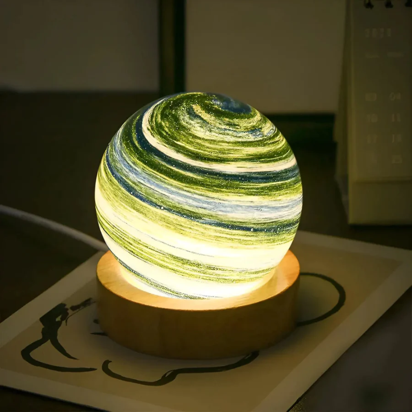 3D miniplaneet lamp