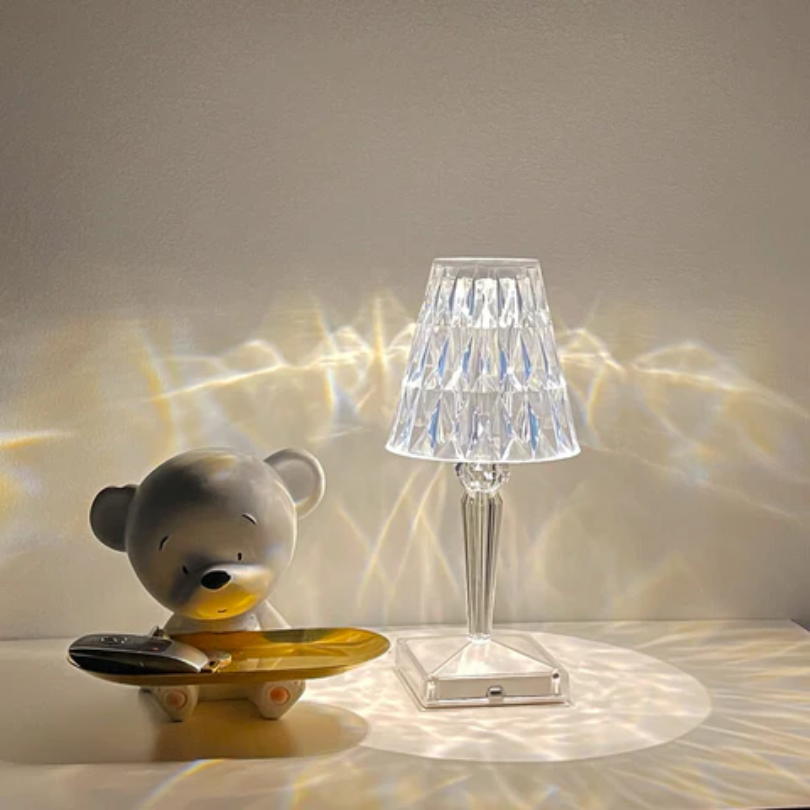 Chique tafellamp met kristallen design