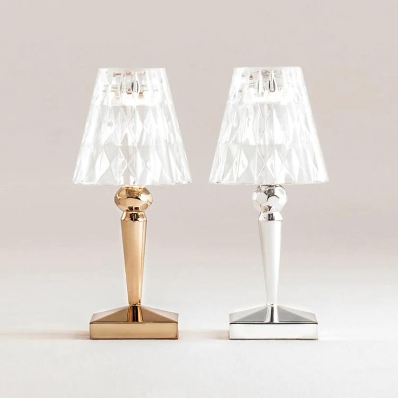 Chique tafellamp met kristallen design