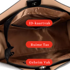 Grote leren handtas met royale capaciteit — afbeelding 9