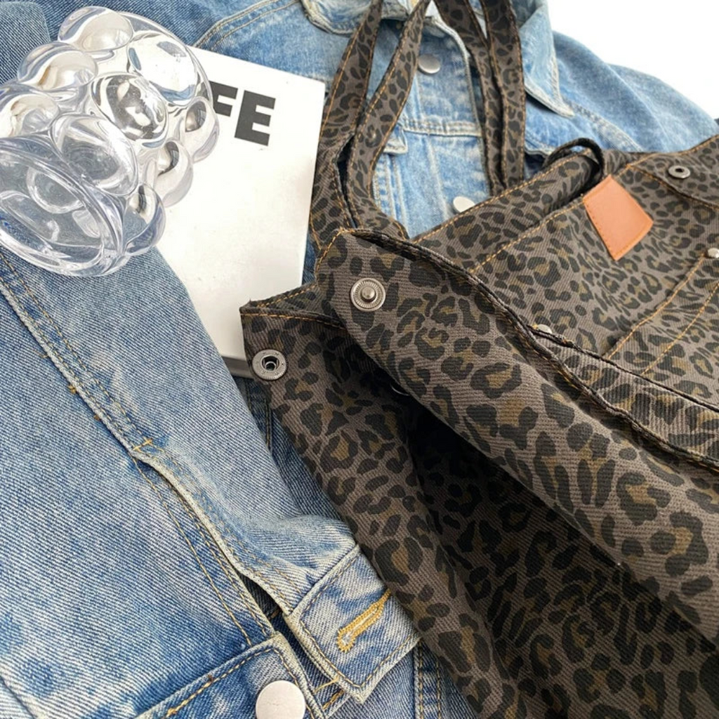 Handtas met luipaardprint