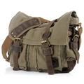 Ruime heren canvas crossbody