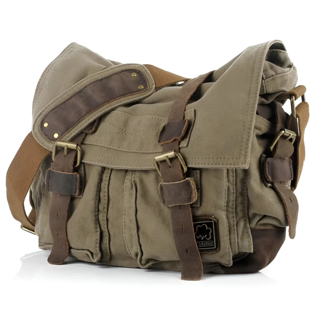 Ruime heren canvas crossbody