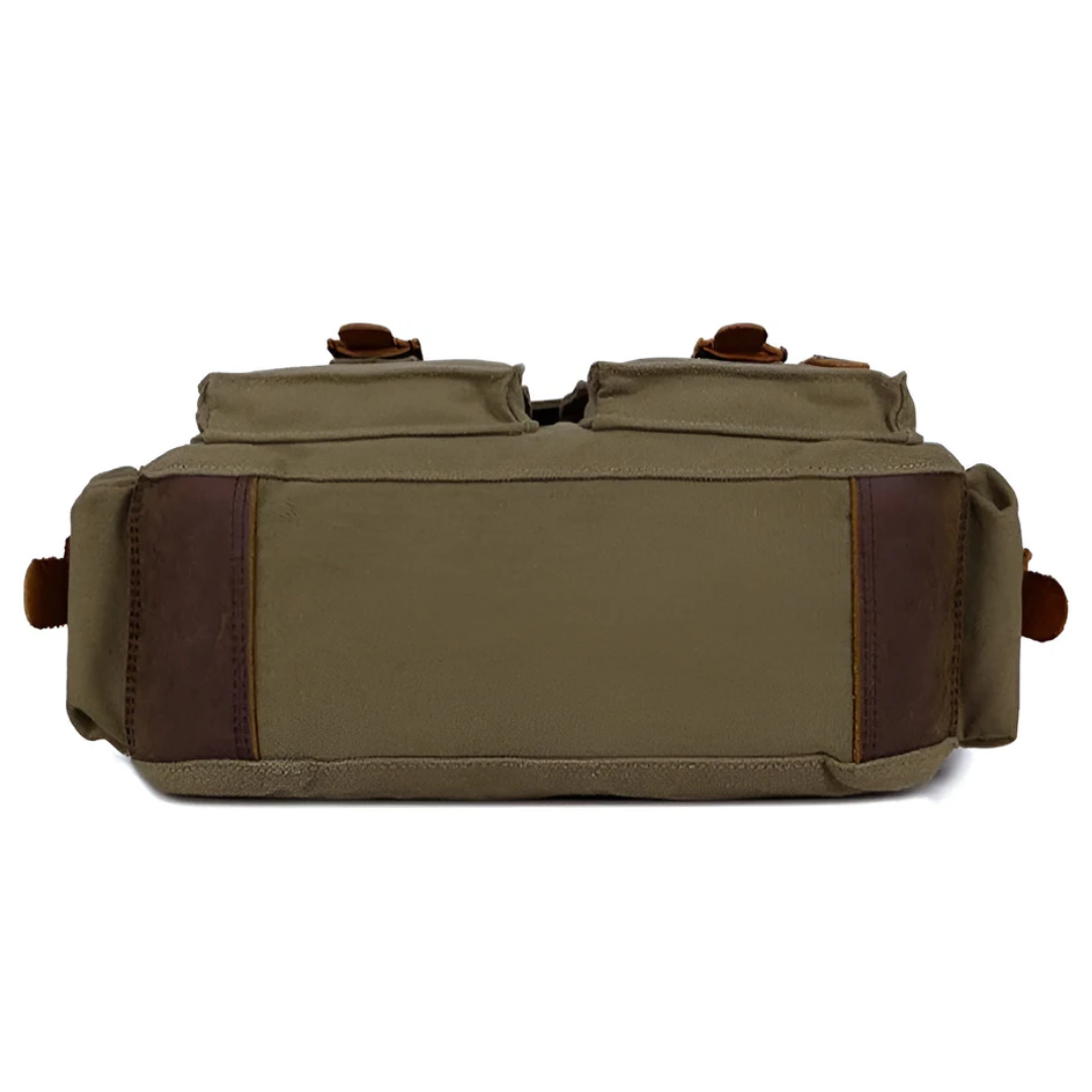Ruime heren canvas crossbody