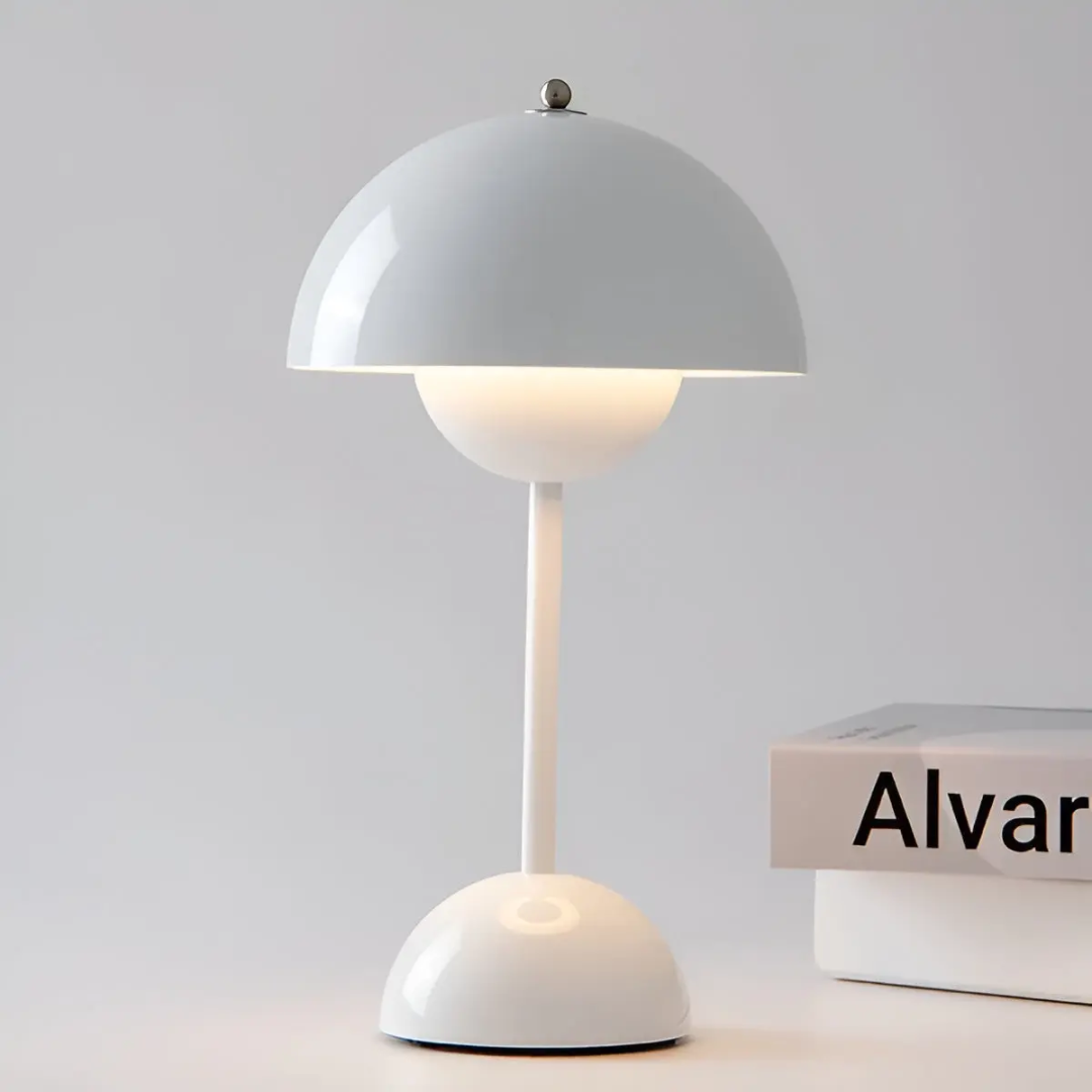 Scandinavische tafellamp met luminous flair
