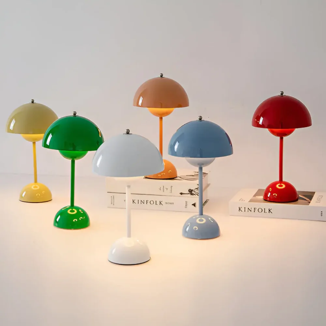 Scandinavische tafellamp met luminous flair