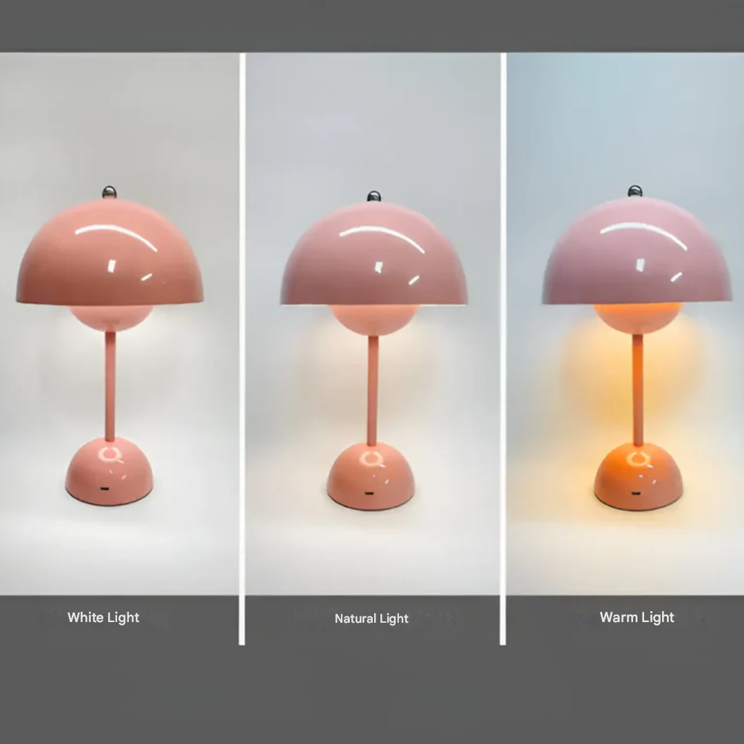 Scandinavische tafellamp met luminous flair