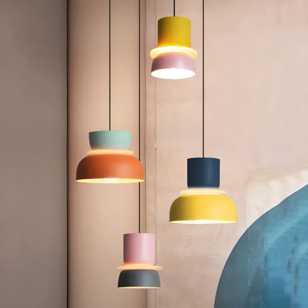 Kleurrijke en trendy macaron LED hanglamp — afbeelding 18