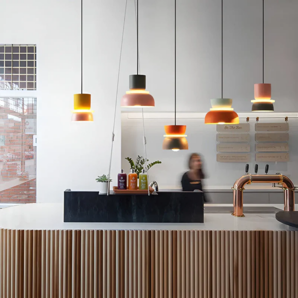 Kleurrijke en trendy macaron LED hanglamp — afbeelding 17
