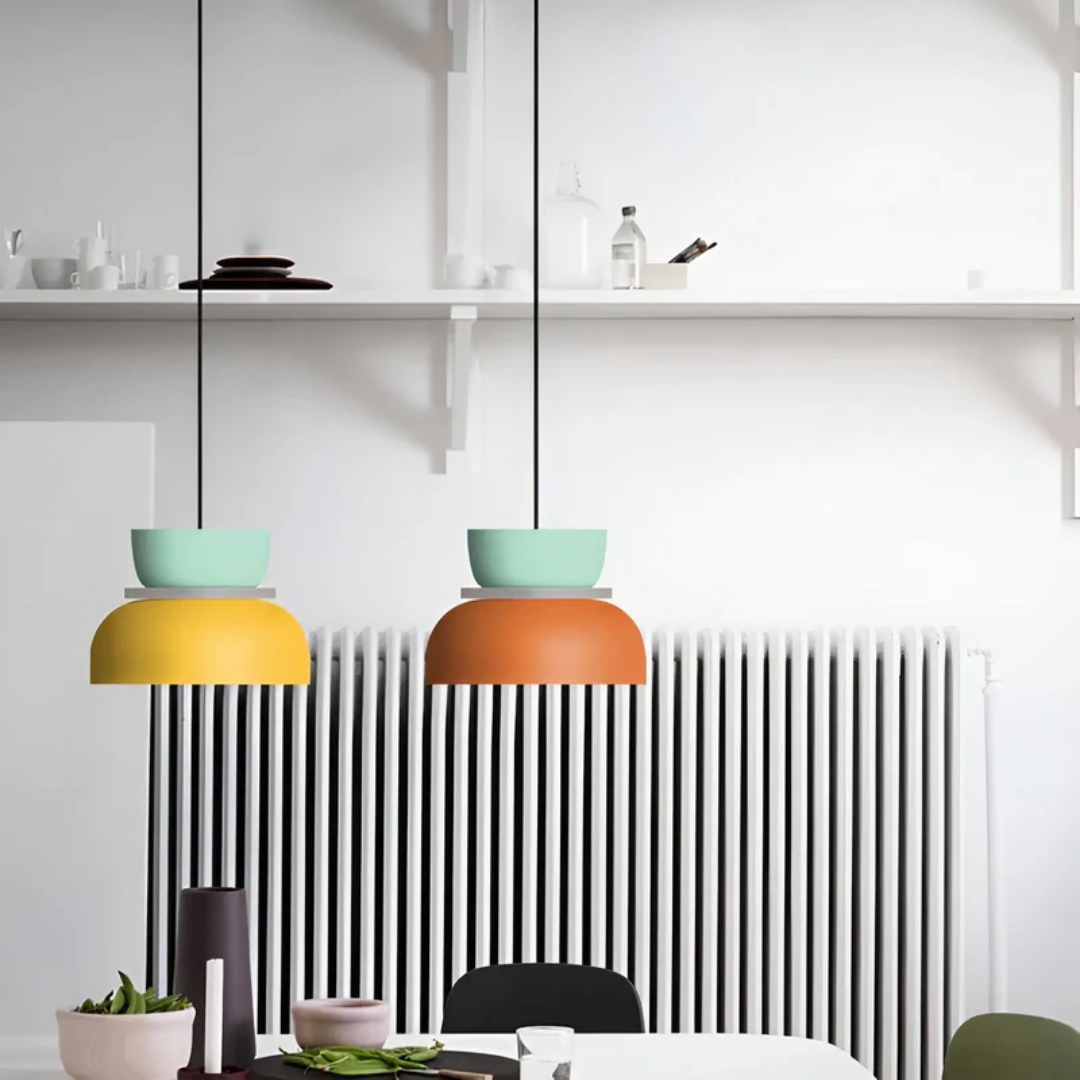 Kleurrijke en trendy macaron LED hanglamp — afbeelding 15