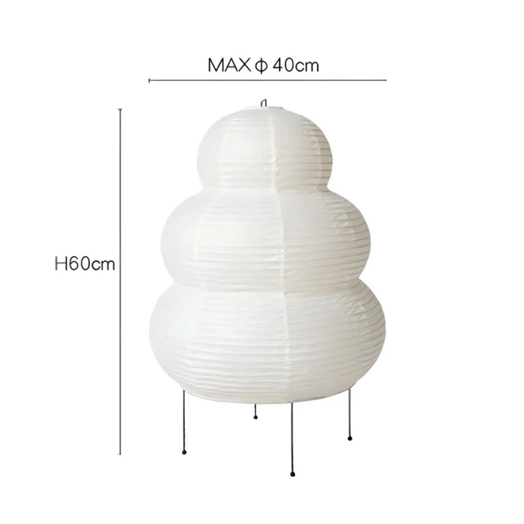 Japanse wabi-sabi vloerlamp