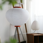 Wabi-Sabi staande LED lamp van rijstpapier