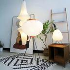 Wabi-Sabi staande LED lamp van rijstpapier