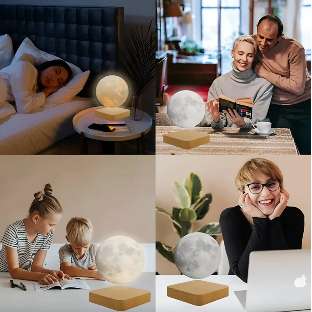 Magisch drijvende maanlamp