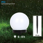 3 stuks LED zonnebol tuinverlichting — afbeelding 9