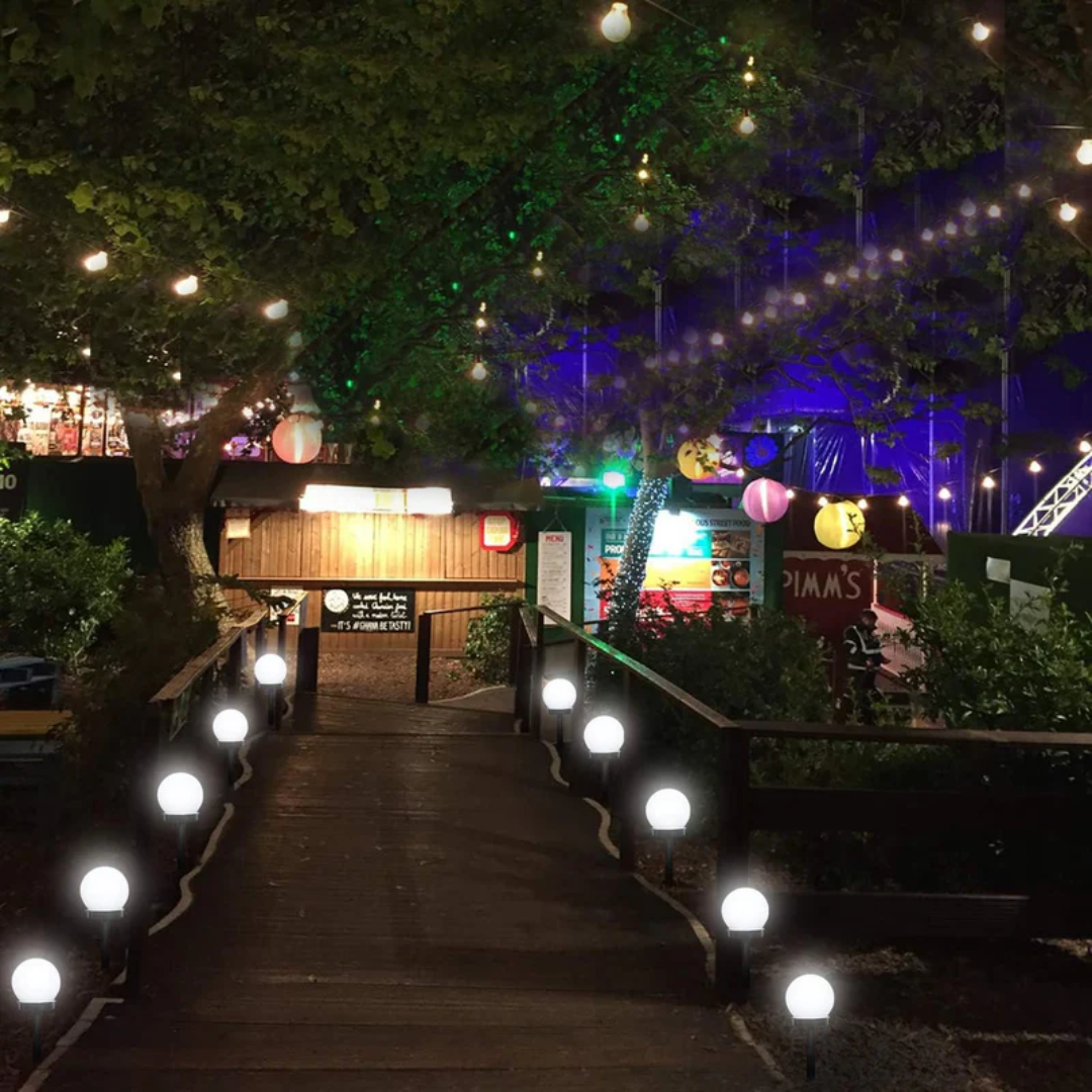 3 stuks LED zonnebol tuinverlichting