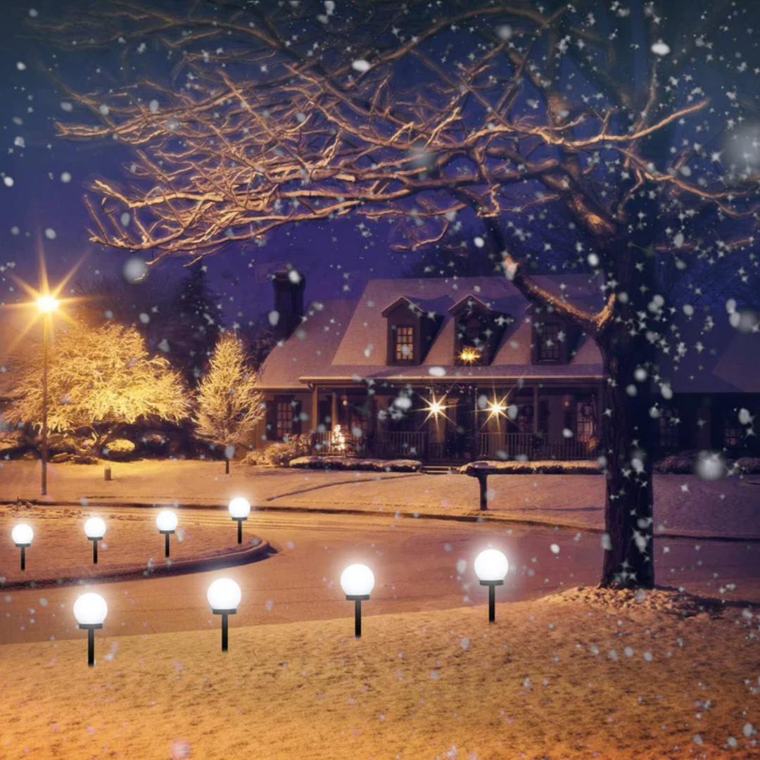 3 stuks LED zonnebol tuinverlichting