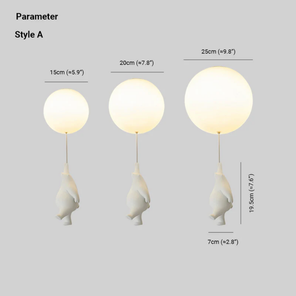 Fateh plafondlampen hanglampen beer balloon