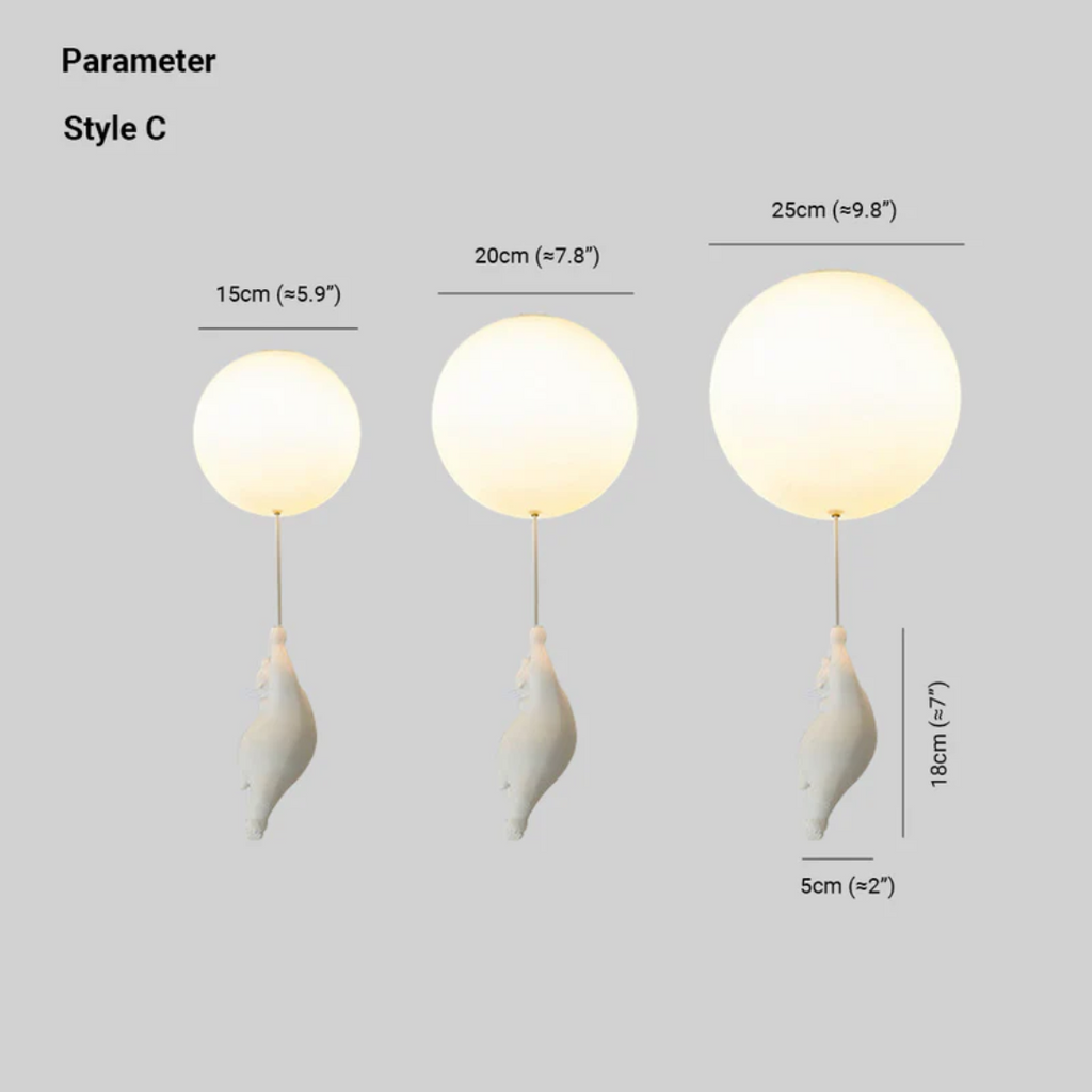 Fateh plafondlampen hanglampen beer balloon