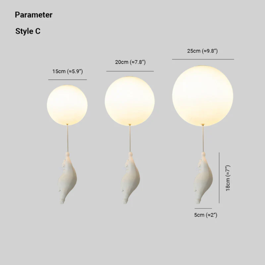 Fateh plafondlampen hanglampen beer balloon