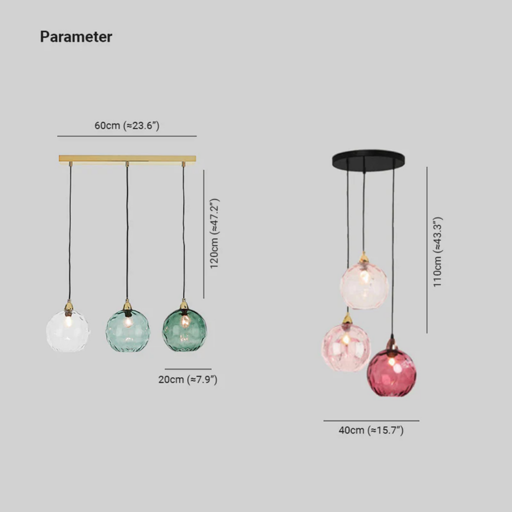 Cluster hanglamp met 3 lampen