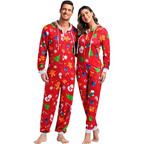 Koppel kerst matching onesie pyjama's