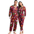 Koppel kerst matching onesie pyjama's