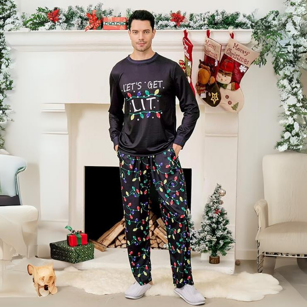 Kerstpyjama voor heren