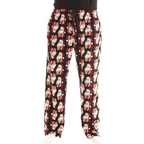 Heren microfleece pyjamabroek met kerstprint