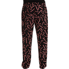 Heren microfleece pyjamabroek met kerstprint