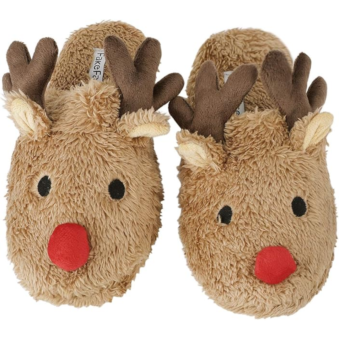 Zachte fleece pantoffels met cartoon design