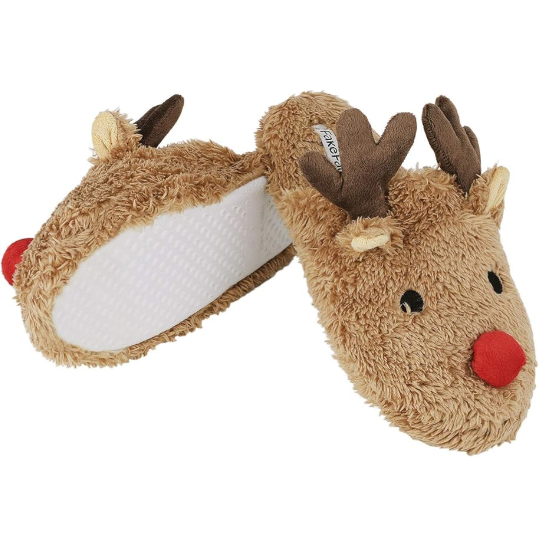 Zachte fleece pantoffels met cartoon design