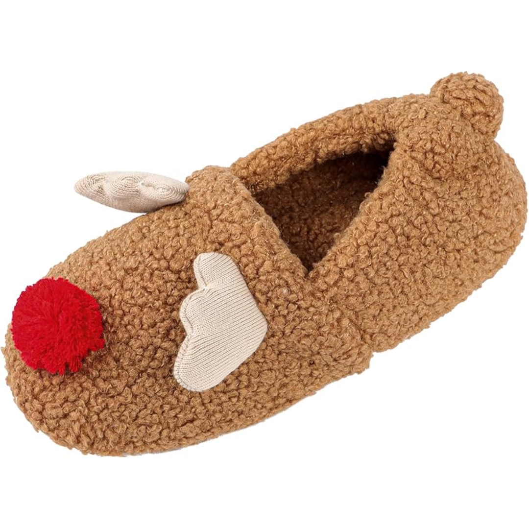 Zachte fleece pantoffels met cartoon design