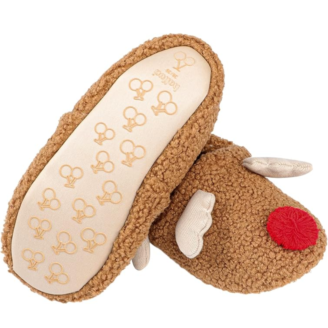 Zachte fleece pantoffels met cartoon design