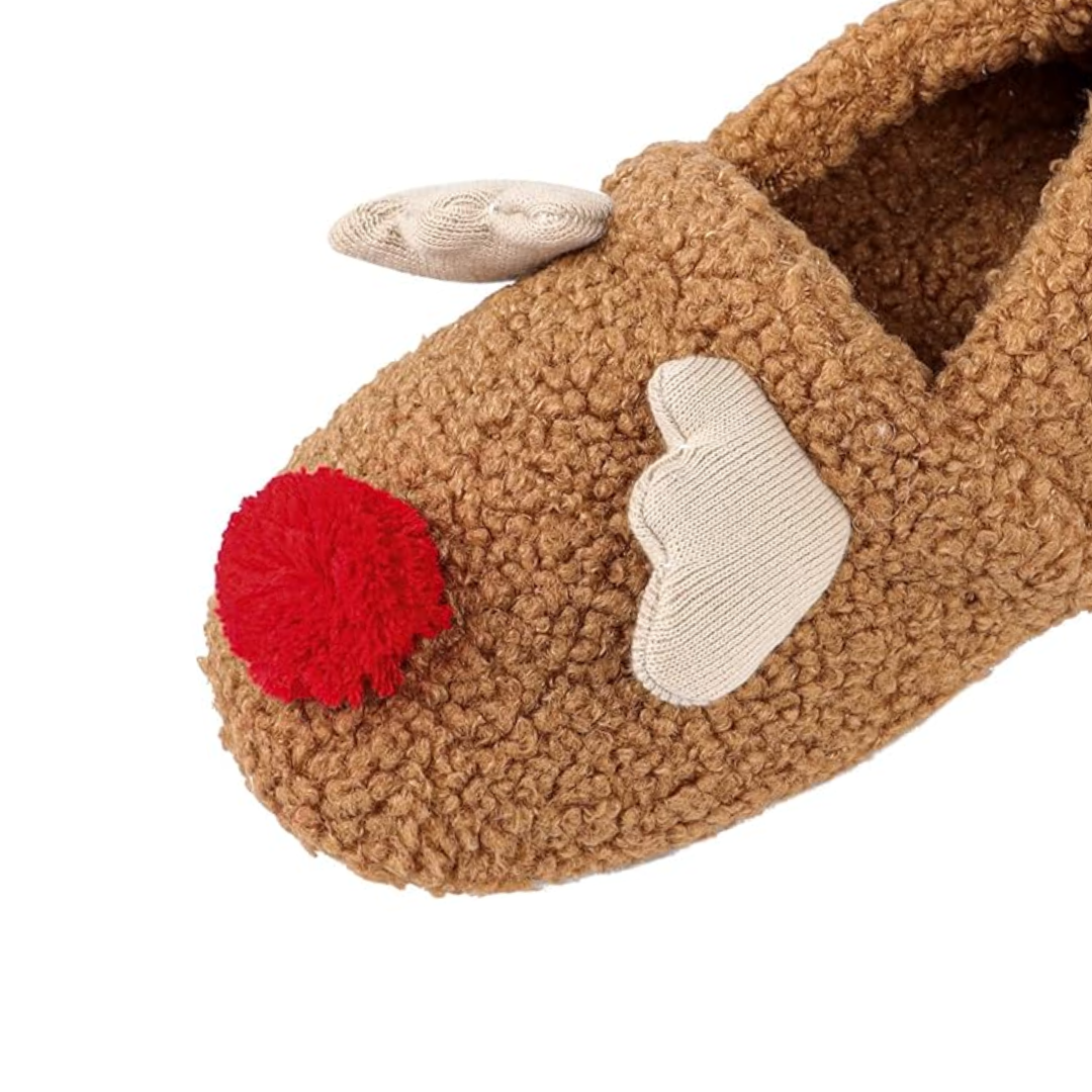 Zachte fleece pantoffels met cartoon design