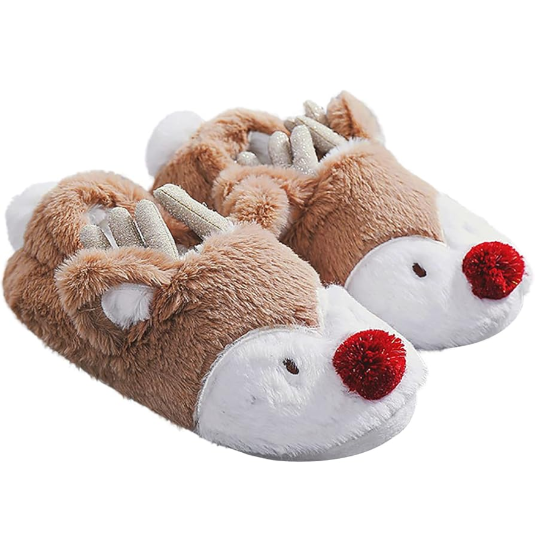 Zachte fleece pantoffels met cartoon design