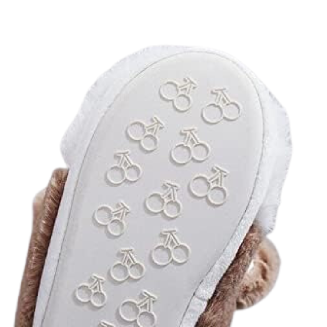 Zachte fleece pantoffels met cartoon design
