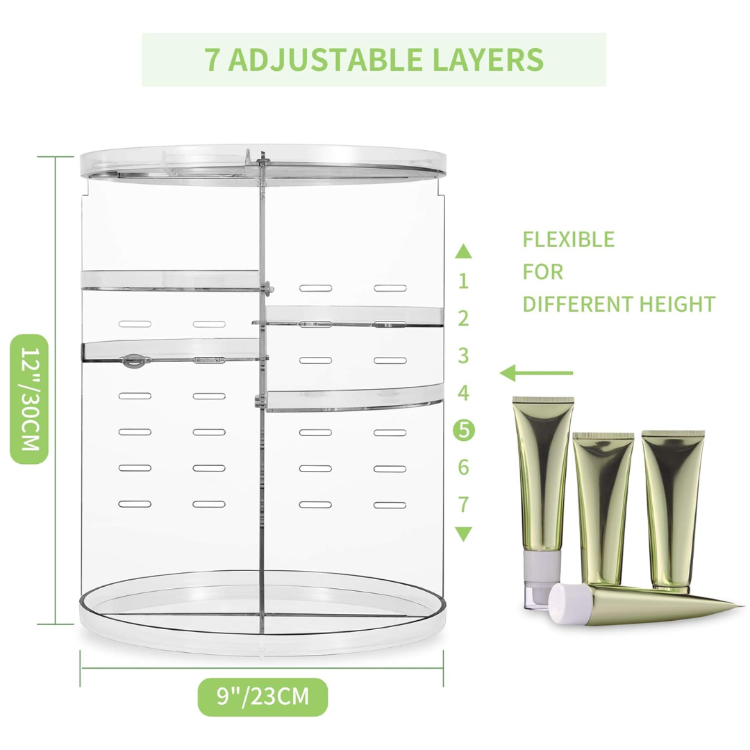Draaibare make-uporganizer, 360°